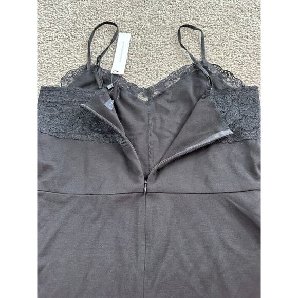 Sanctuary Dress Womens S Black Bodycon Zipper Black Lace Trim Spaghetti Strap - Picture 12 of 15